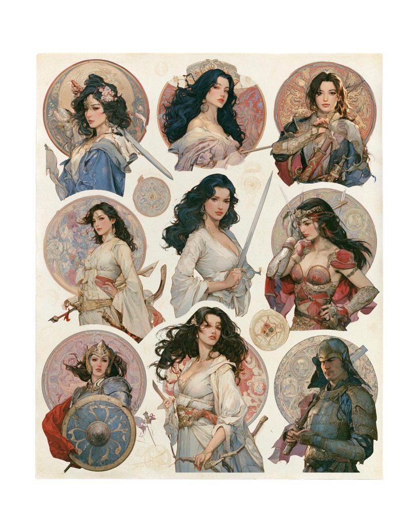 Mythica — Fantasy Collage Art Book eBook page 18 — [object Object]