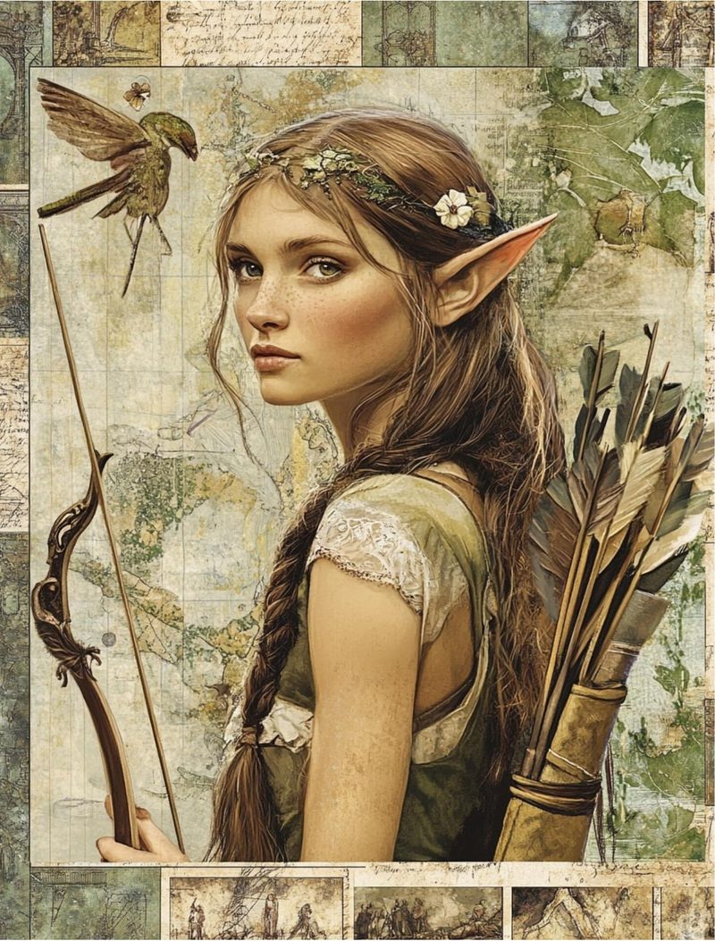 Mythica — Fantasy Collage Art Book eBook page 19 — [object Object]