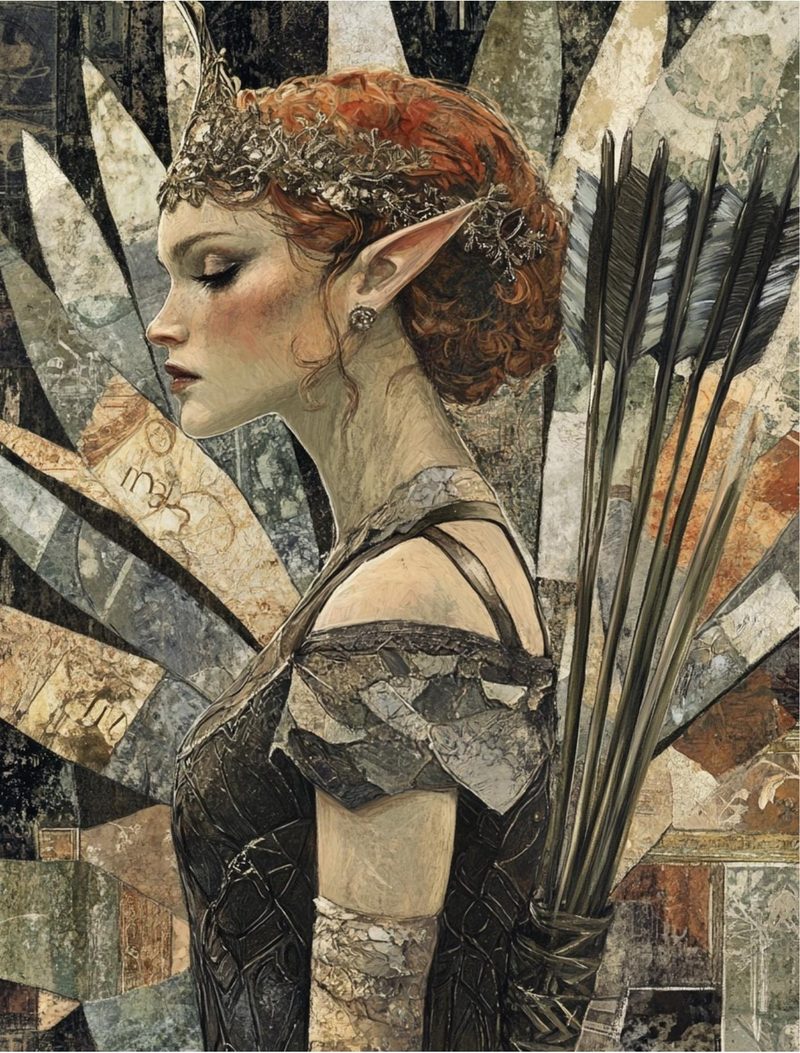 Mythica — Fantasy Collage Art Book eBook page 21 — [object Object]