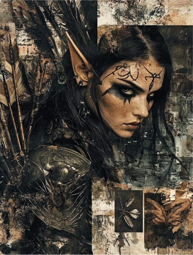 Mythica — Fantasy Collage Art Book eBook page 29 — [object Object]