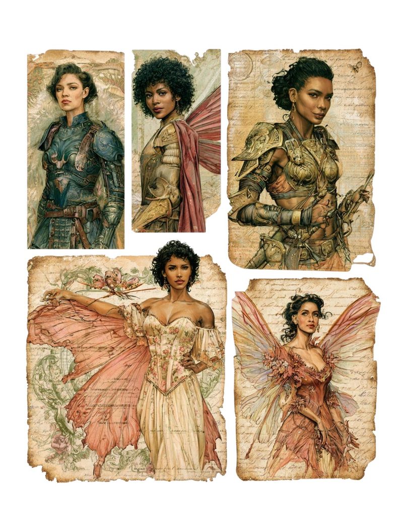 Mythica — Fantasy Collage Art Book eBook page 32 — [object Object]