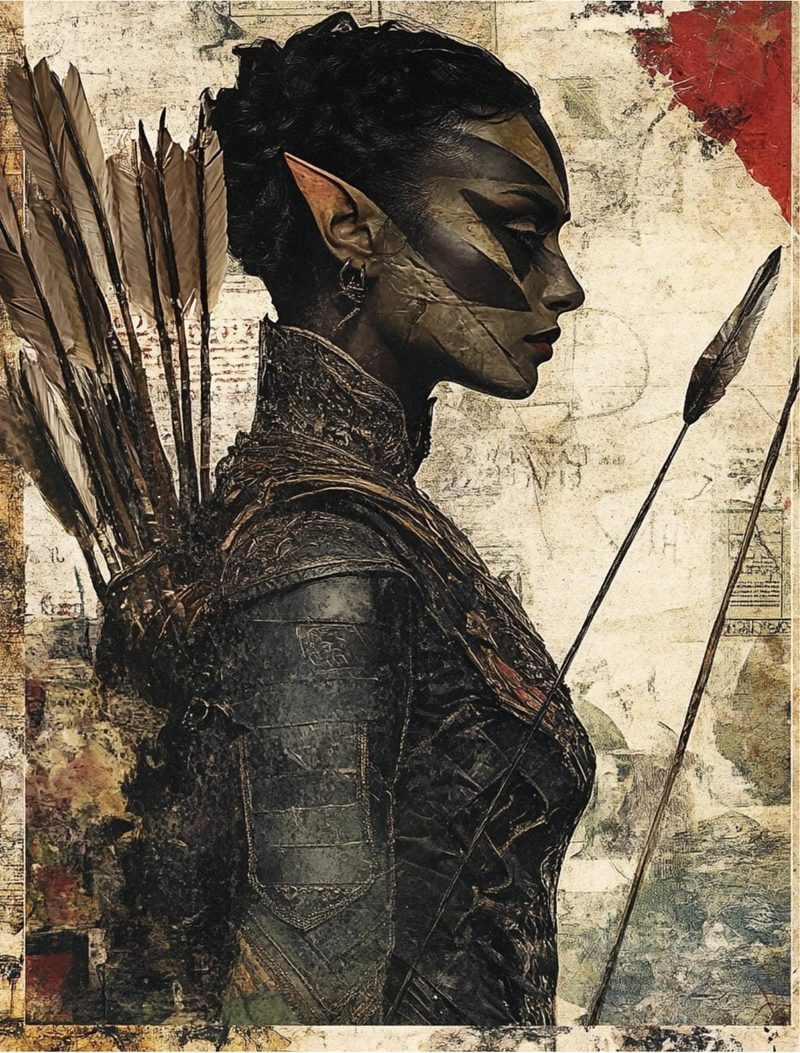 Mythica — Fantasy Collage Art Book eBook page 33 — [object Object]