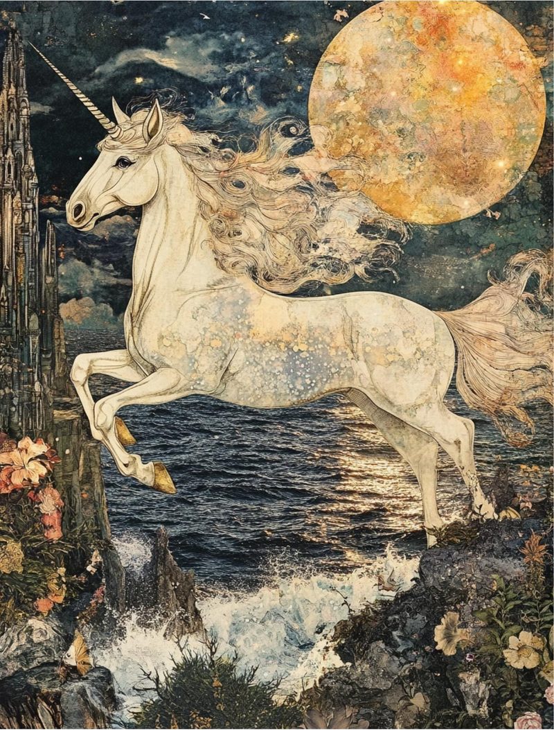 Mythica — Fantasy Collage Art Book eBook page 45 — [object Object]