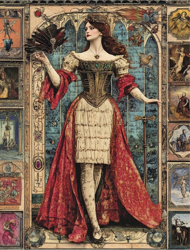 Mythica — Fantasy Collage Art Book eBook page 61 — [object Object]