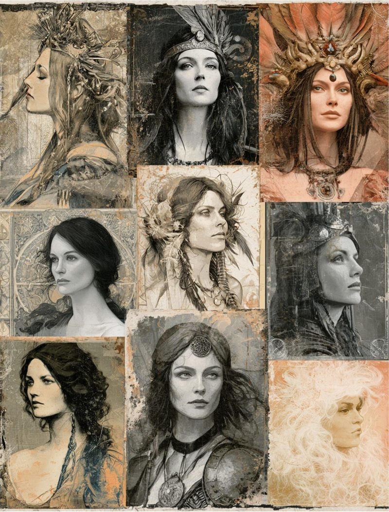 Mythica — Fantasy Collage Art Book eBook page 66 — [object Object]