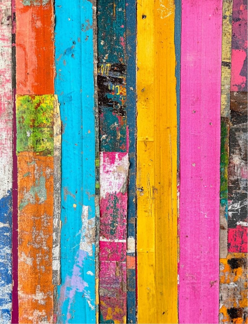 On the Edge eBook page 54 — distressed wood, colorful planks, urban decay