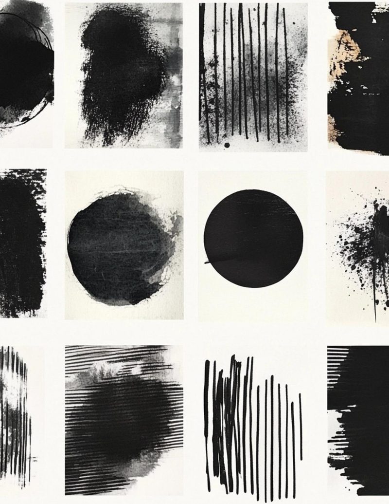 Orimazing eBook page 23 — abstract-art-page, experimental-mark-making, minimalist-collage