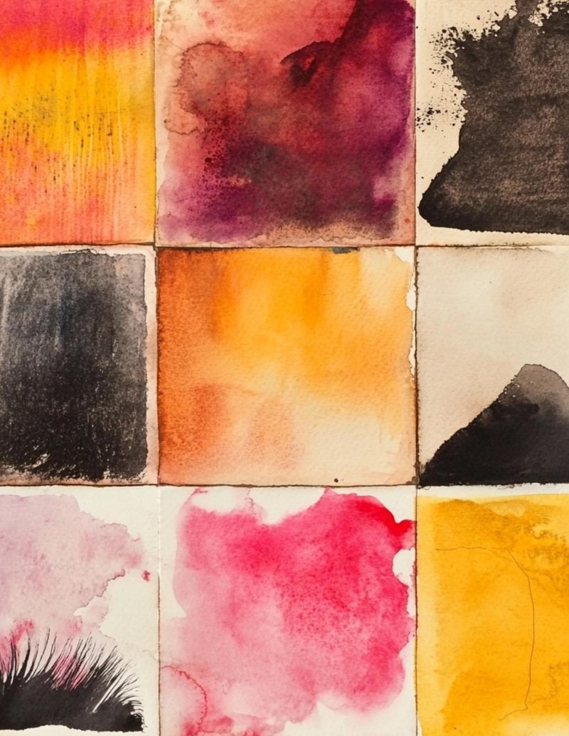 Orimazing eBook page 37 — color palette reference, artist study, abstract watercolor