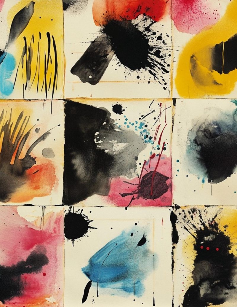 Orimazing eBook page 39 — abstract-expressionism, mixed-media-collage, watercolor-ink-art