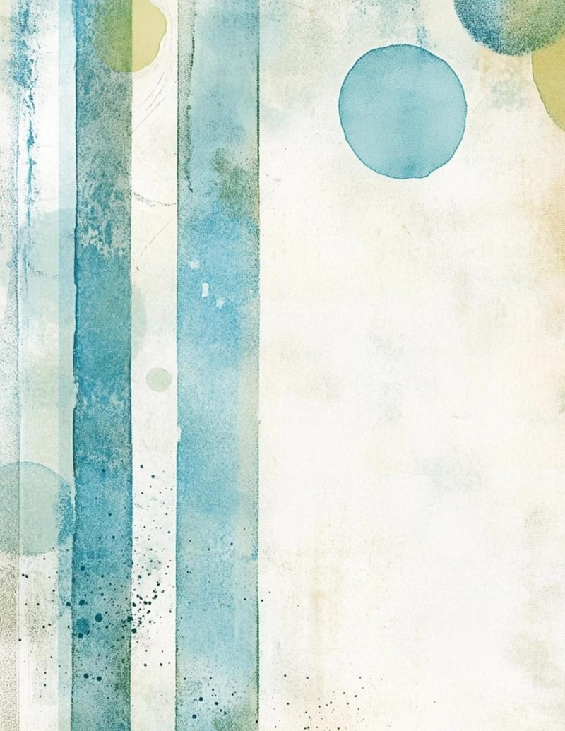 Orimazing eBook page 70 — abstract watercolor, vintage aesthetic, geometric shapes