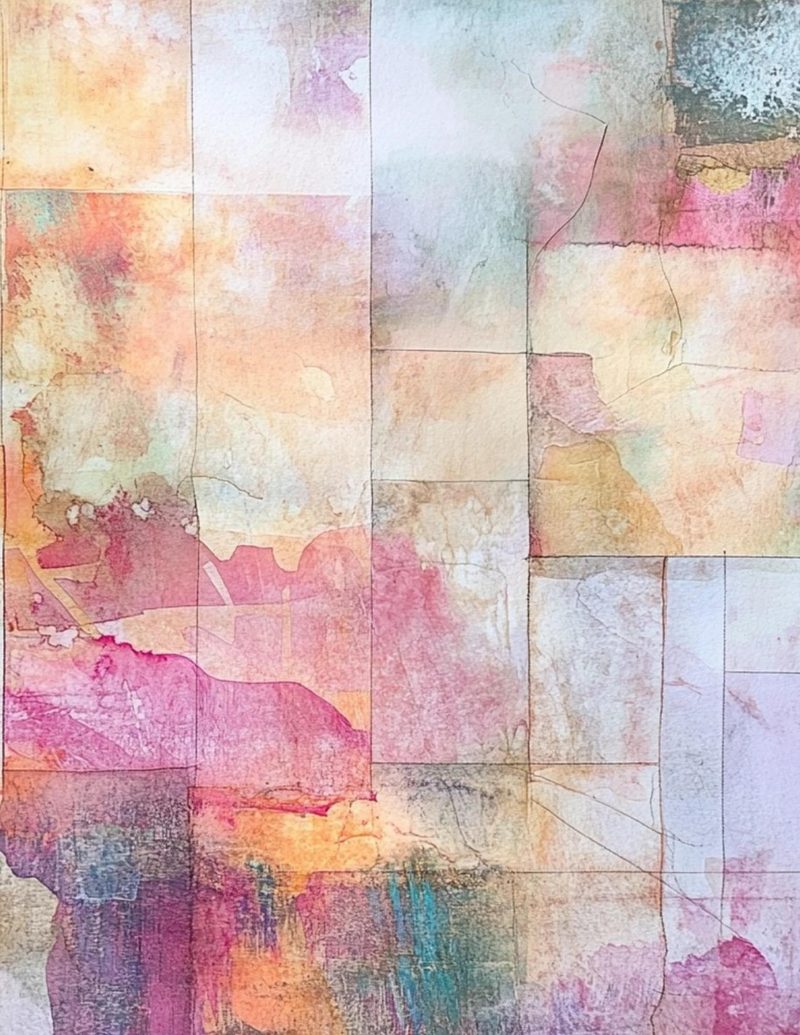 Orimazing eBook page 75 — vintage watercolor, abstract collage, shabby chic