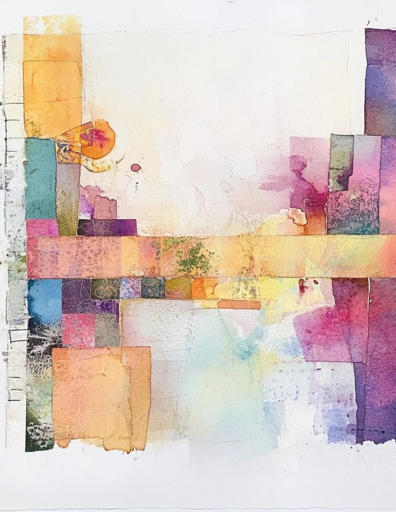 Orimazing eBook page 76 — abstract-watercolor, pastel-collage, mixed-media-art