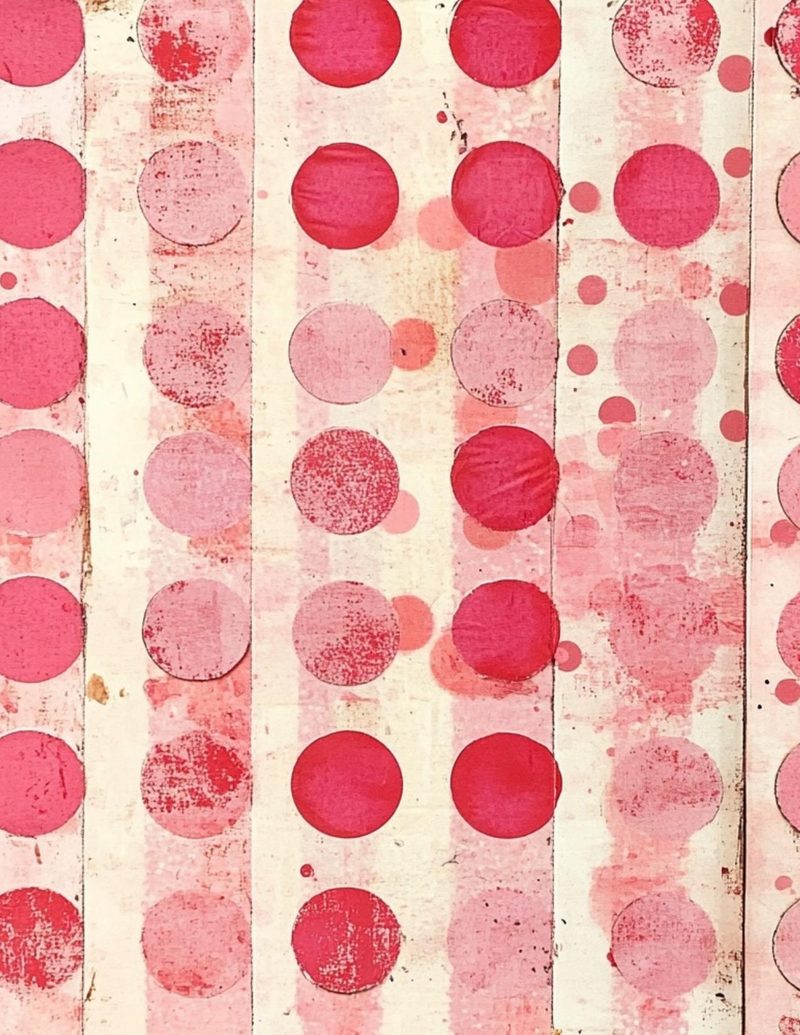 Pinkalicious ebook page 46 — polka dot, vintage watercolor, shabby chic