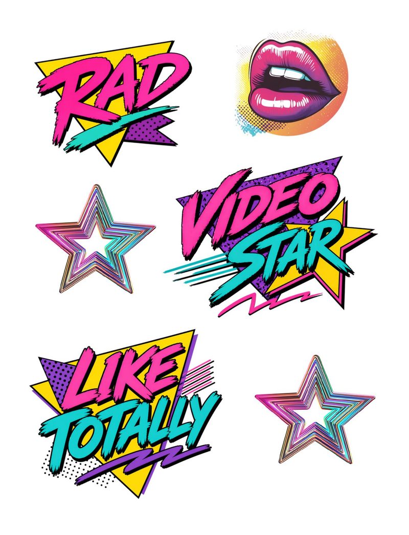 Stick It Real Good — 80s GenX Collage Papers eBook page 56 — [object Object]
