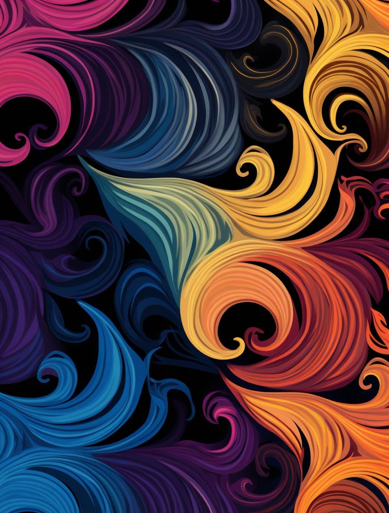 Textrimania I eBook page 15 — abstract-background, bohemian-pattern, colorful-swirls