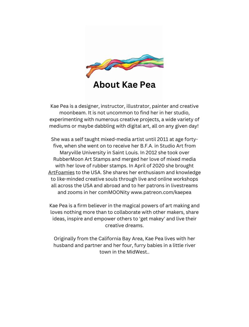 The House That Kae Built eBook page 121 — artist bio, creative biography, mixed media artist