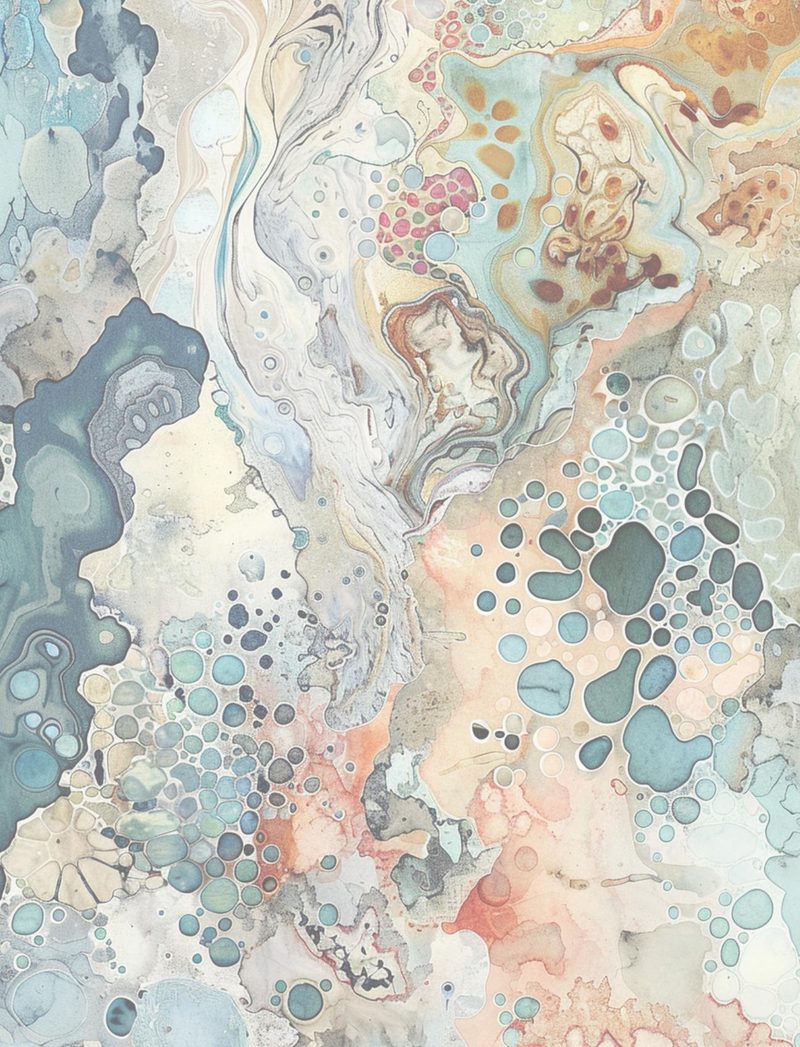 The House That Kae Built eBook page 20 — abstract watercolor, dreamy background, boho mixed media