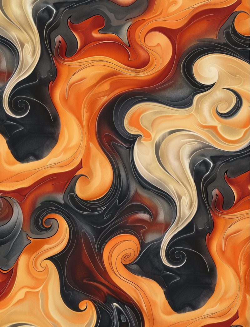 The House That Kae Built eBook page 24 — abstract contemporary art, liquid marbling, modern background