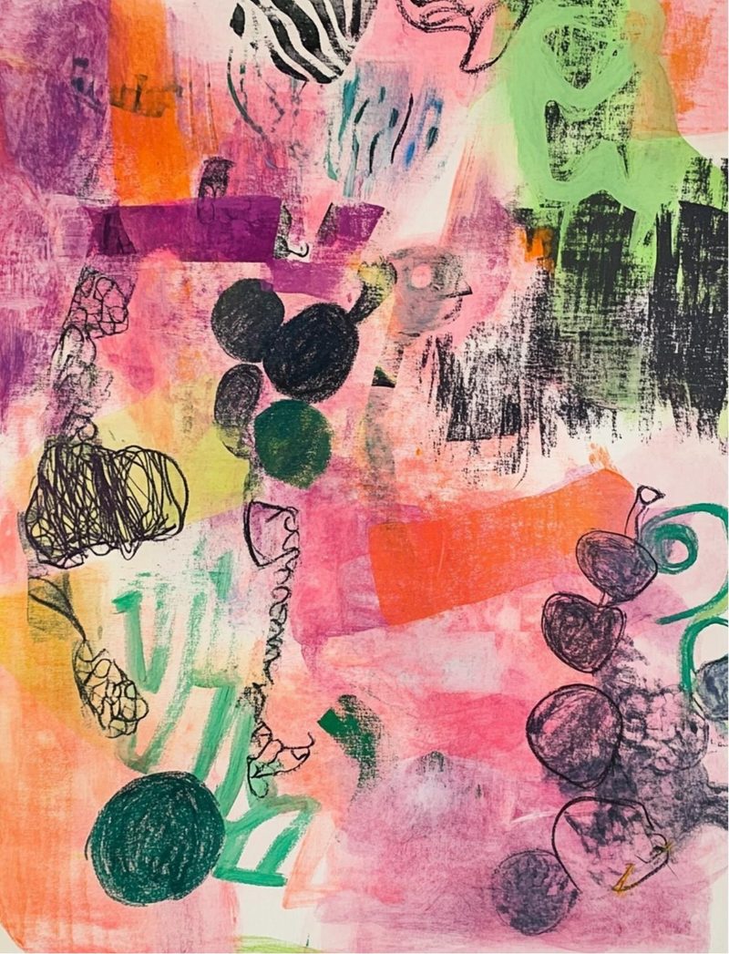 The Unruly Ones eBook page 46 — abstract art, modern mixed media, colorful collage