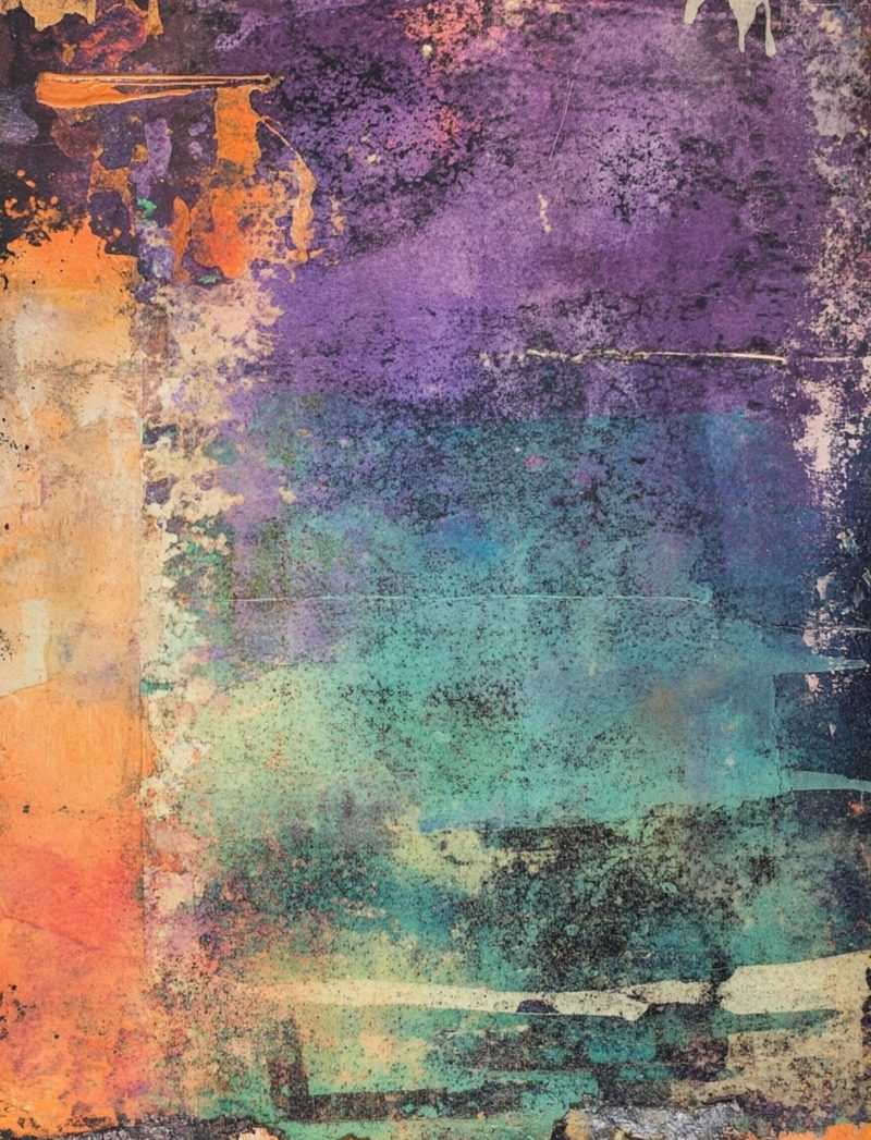 The World Is My Canvas eBook page 110 — abstract texture, distressed background, watercolor wash