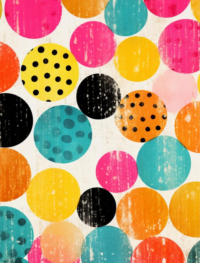 You’ve Got This! eBook page 74 — geometric abstract, polka dot pattern, pop art